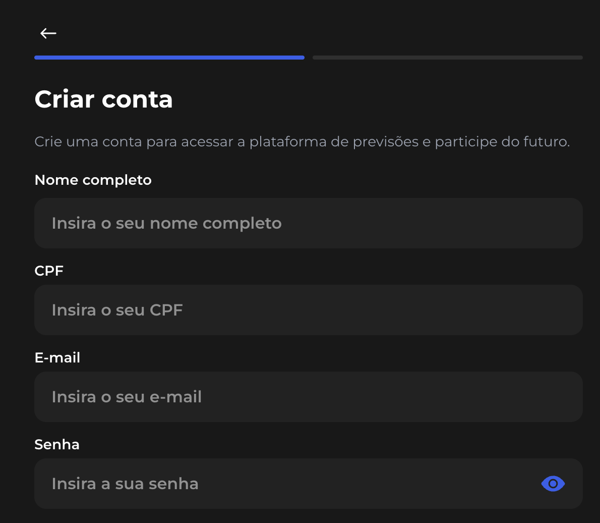 Cadastro Véspera Market