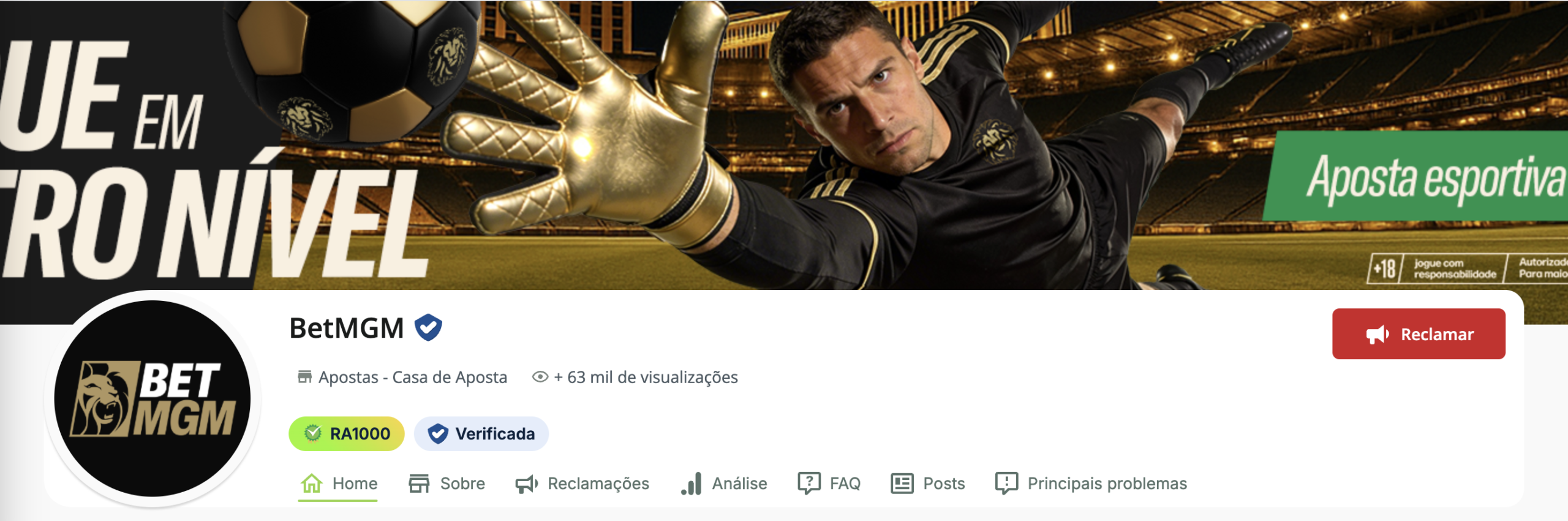 Betmgm reclame aqui