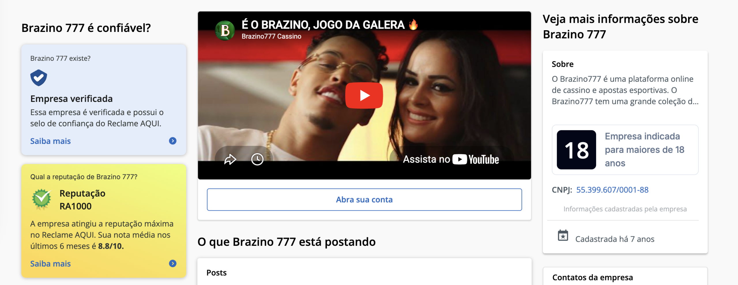 Brazino777 é confiavel