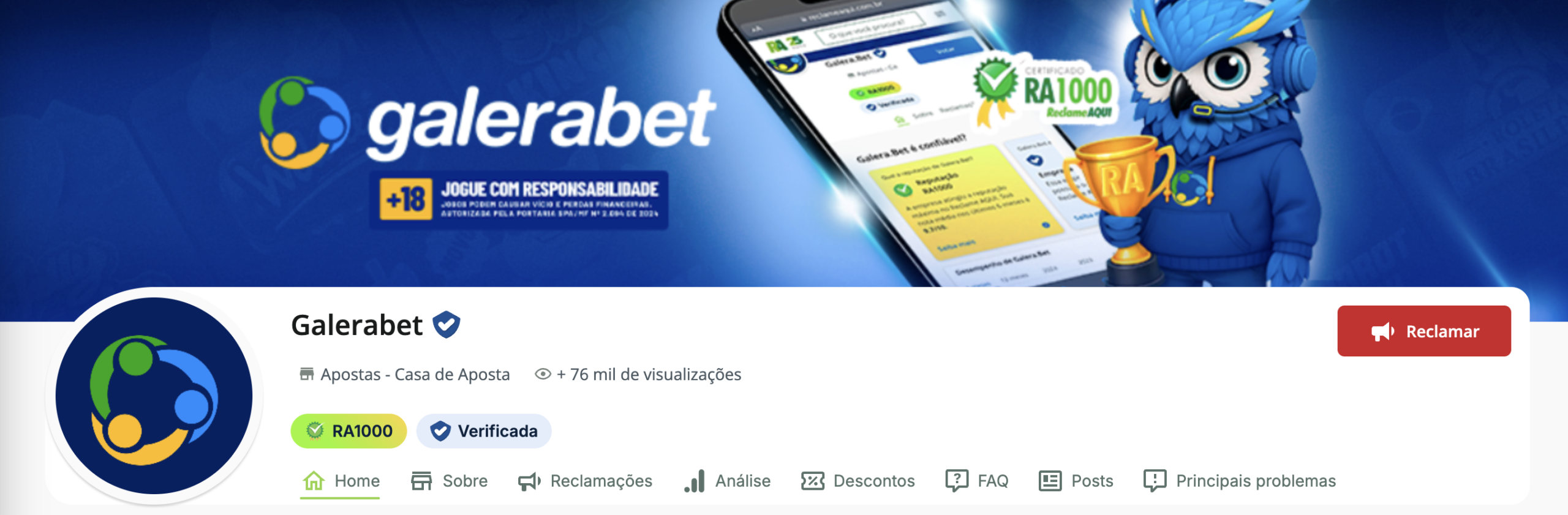 Galera Bet Reclame aqui