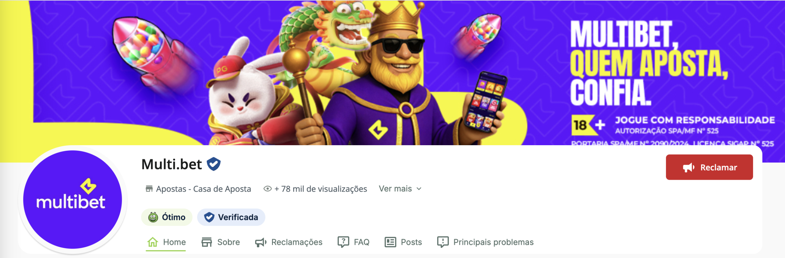 Multibet reclame aqui
