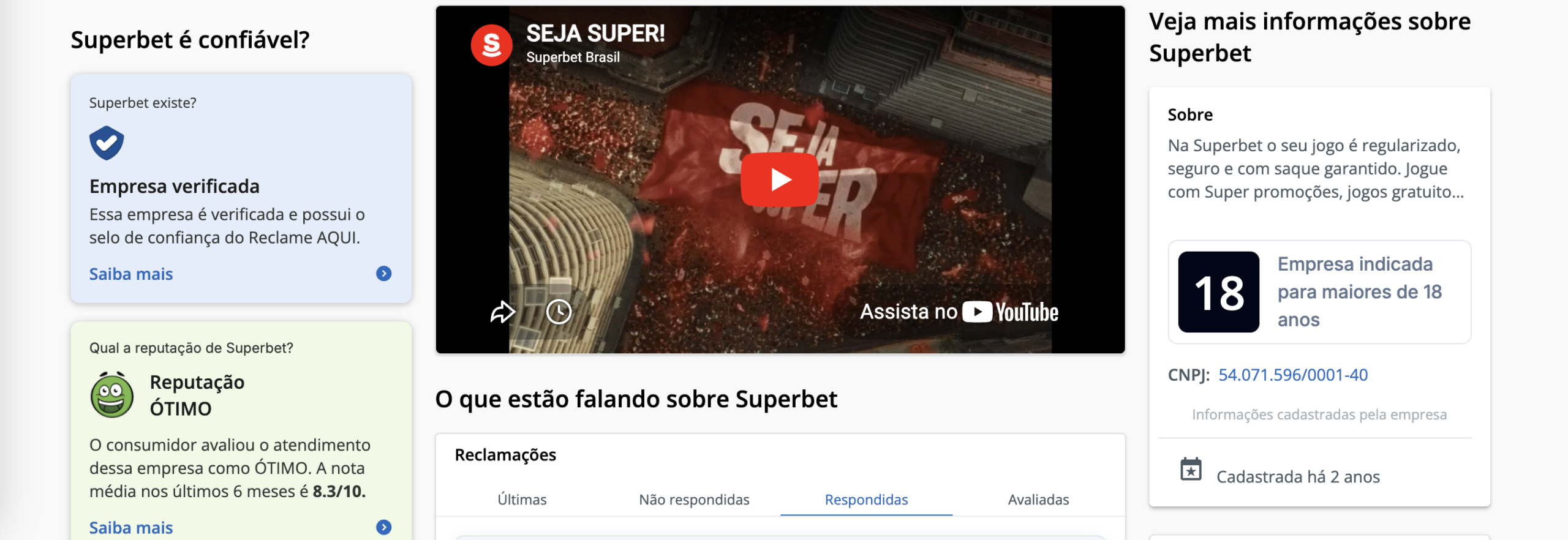 Superbet é confiável