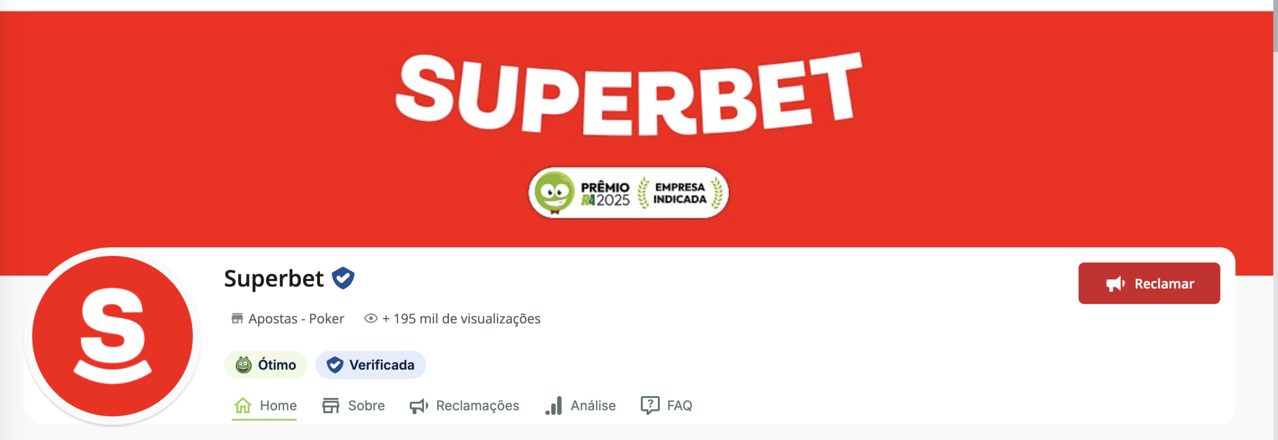 Superbet reclame aqui